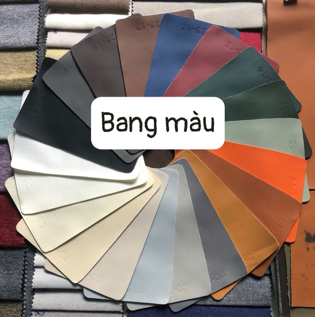 bảng màu ghế massage foot