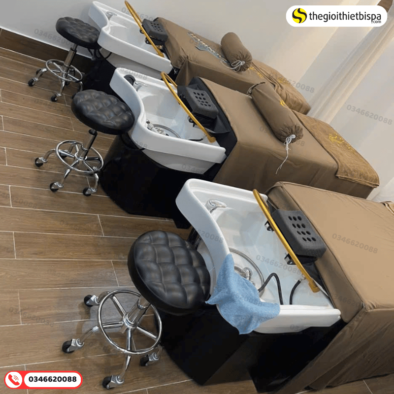 giường gội tai thỏ sứ có vòm dương sinh