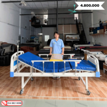 giường y tế 2 tay quay có bô, bàn ăn nâng đầu